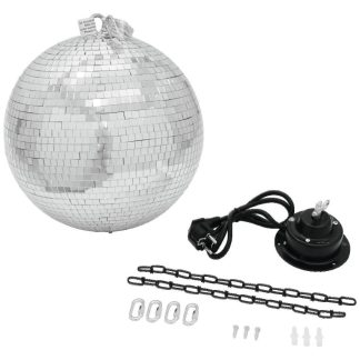 Strieborná zrkadlová guľa 30cm - Prenájom